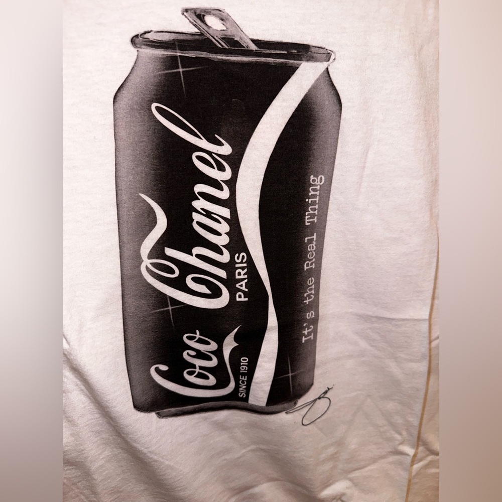 NWT Coco Chanel Custom Tee 100% Cotton​​​ - Picture 3 of 5